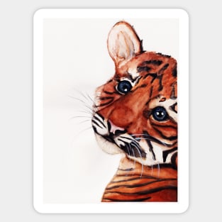 Watercolor - Tiger cub Sticker